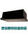 Витяжка VENTOLUX GARDA 60 BK (700) LED 2S