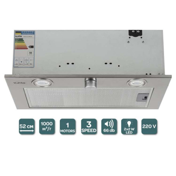 Витяжка VENTOLUX PUNTO 52 X (800) KN