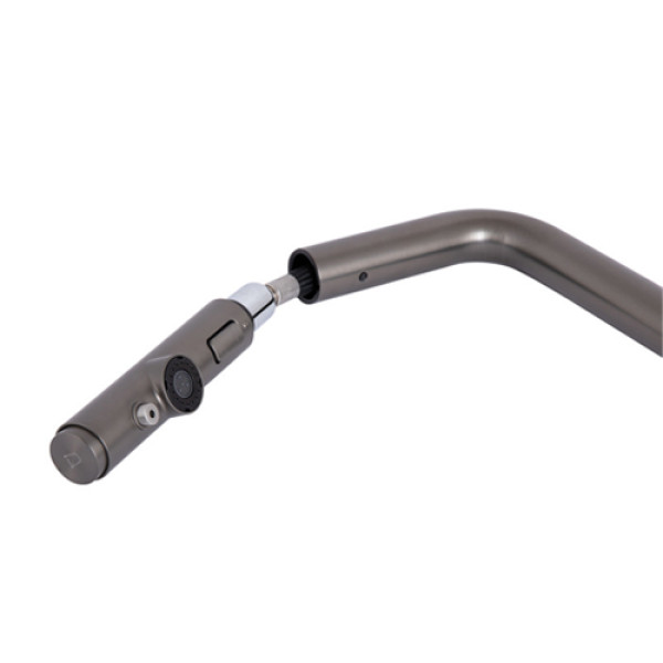 Кухонний змішувач Q-TAP Rozcesti QTROZ367GMB45942 Gunmetal Black PVD