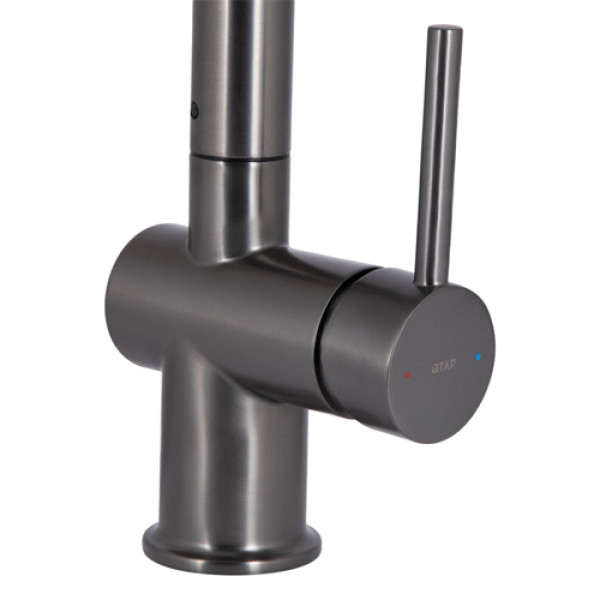 Кухонний змішувач Q-TAP Rozcesti QTROZ367GMB45942 Gunmetal Black PVD