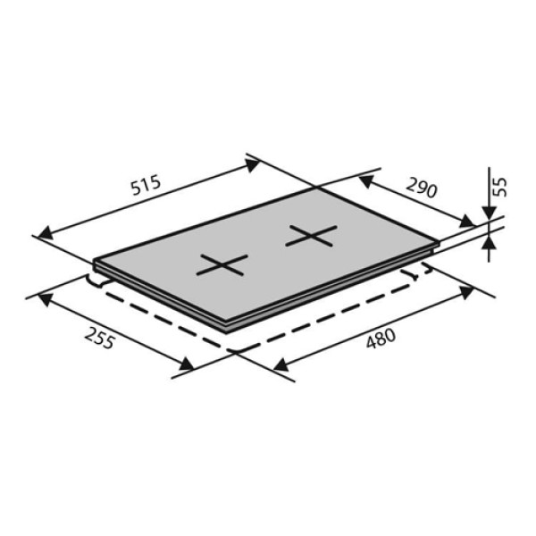Варильна поверхня VENTOLUX HSF320G CEST (WH) 3