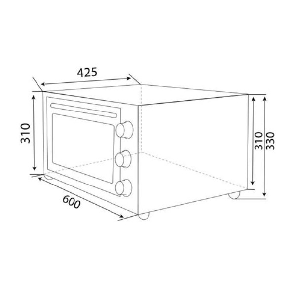 Електрична піч VENTOLUX NIKA 45 (WH) 2G