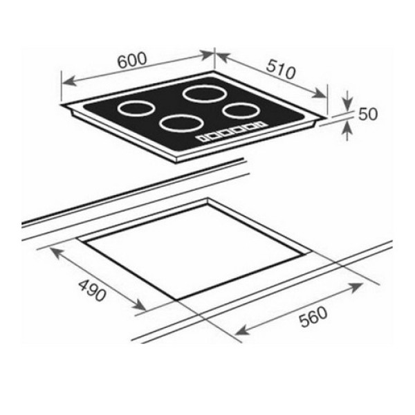Варильна поверхня TEKA IRS 641 white