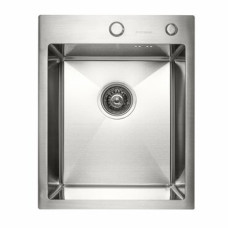 Кухонна мийка PLATINUM 40*50 нержавійка Handmade (сифон круглий 3,0/0,8)