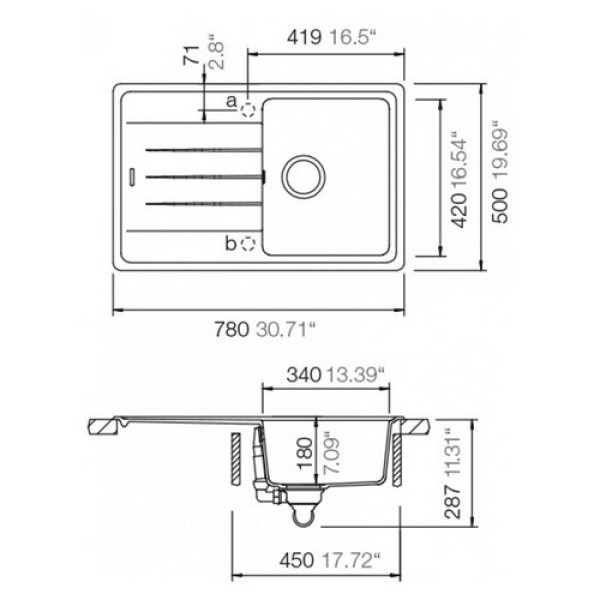Кухонна мийка SCHOCK Element D-100S Sabbia