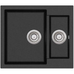 Кухонна мийка AQUASANITA TESA SQT150W-601 Black metallic