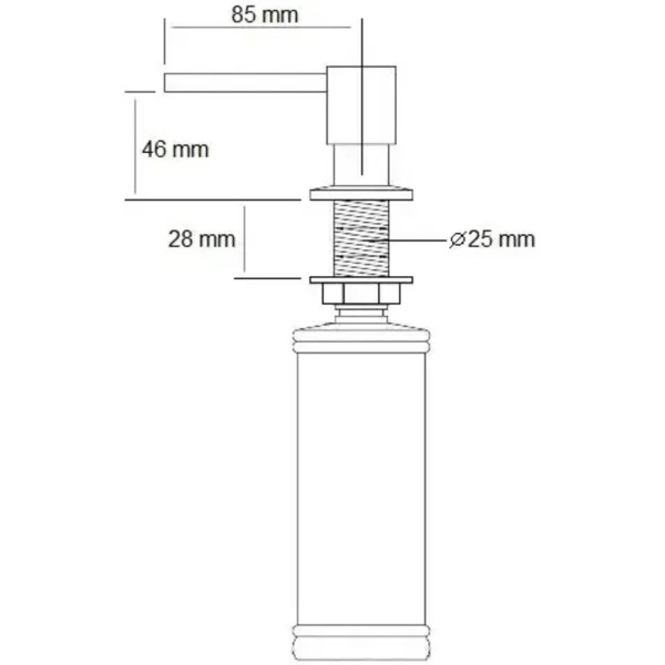 Дозатор для миючого засобу FABIANO FAS D41 Nano Cooper