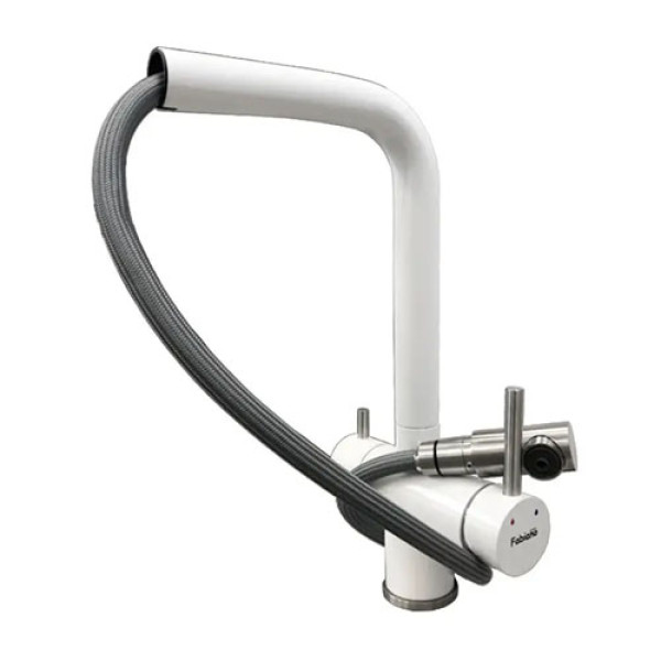 Кухонний змішувач FABIANO FKM 3116P SS Alpine White