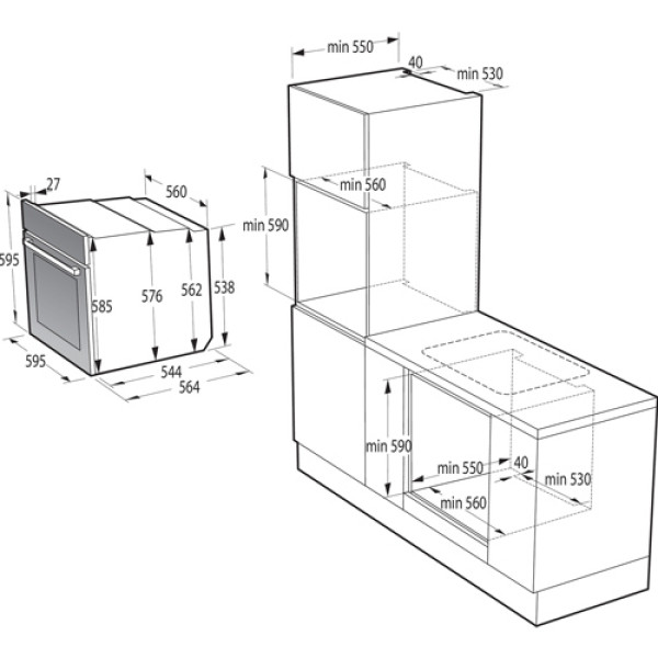 Духова шафа gorenje BOSX6737E13BG