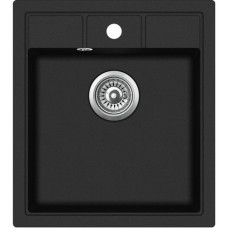 Кухонна мийка AQUASANITA NOVA SQN 100W-601 Black metallic