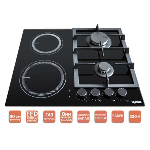Варильна поверхня VENTOLUX HG622 B9G CS (BK)