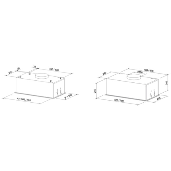Витяжка ELEYUS NAVIS 1200 LED 52 BL