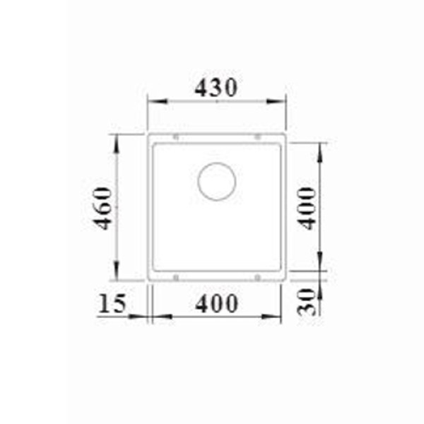 Кухонна мийка BLANCO ROTAN 400-U антрацит 521332