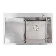 Кухонна мийка VALESO CM 78*50 R DECOR нержавійка Handmade (3.0/0.8)