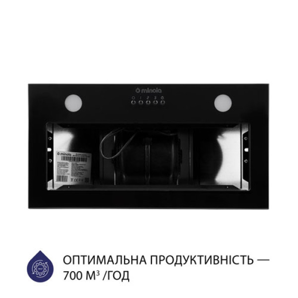 Витяжка MINOLA HBI 5262 BL GLASS 700 LED