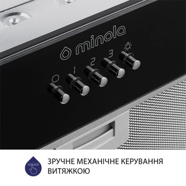 Витяжка MINOLA HBI 5262 BL GLASS 700 LED
