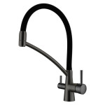 Кухонний змішувач FABIANO FKM 3110 Black Steel