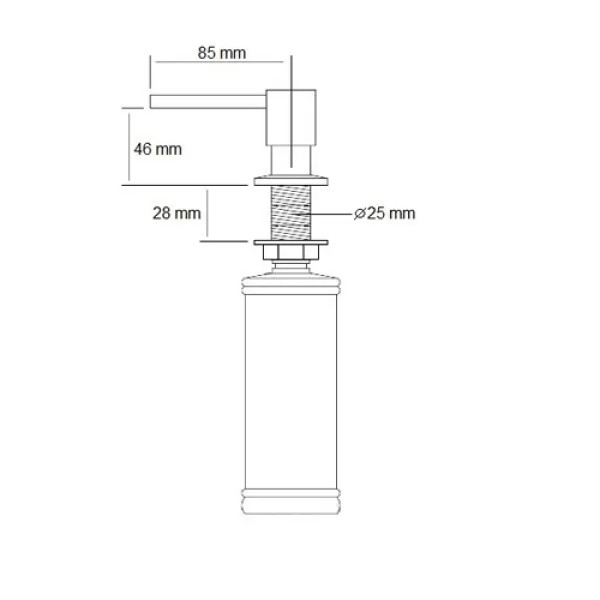 Дозатор для миючого засобу FABIANO FAS D41 Alpine White