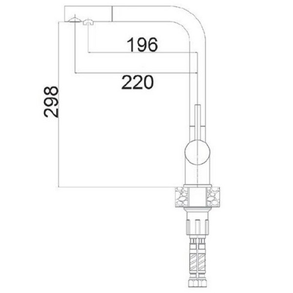 Кухонний змішувач FABIANO FKM 3140 SS Inox