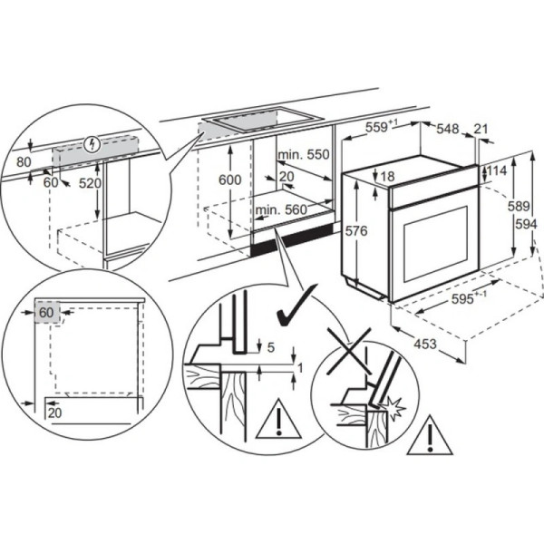 Духова шафа ELECTROLUX LOE8F38S
