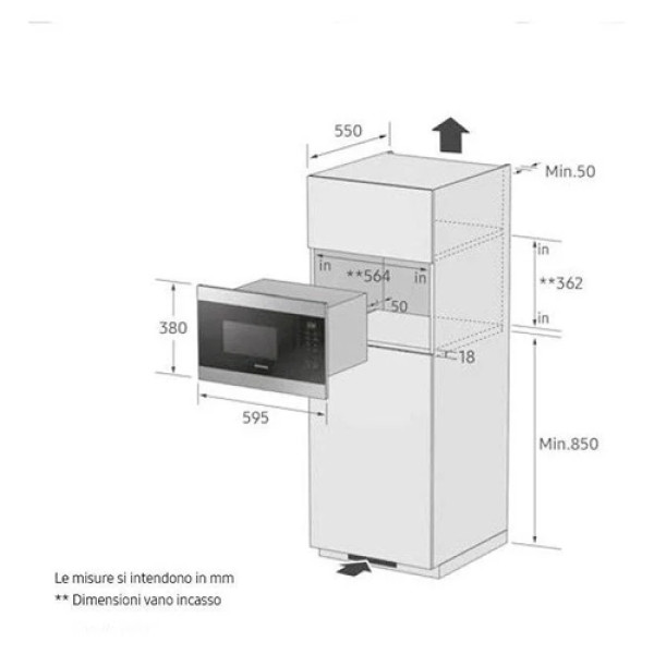 Мікрохвильова піч SAMSUNG MG22M8054AK