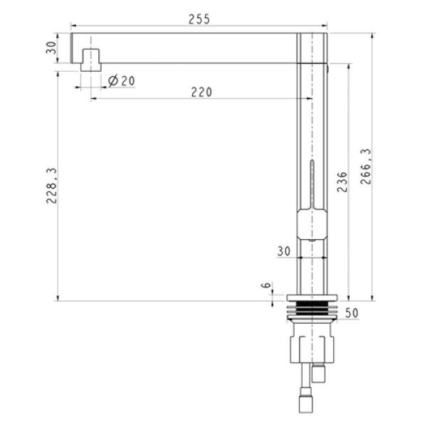 Кухонний змішувач AQUASANITA 2063-001 REGITO Chrome