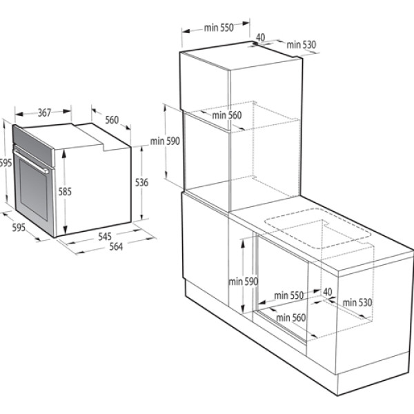 Духова шафа GORENJE BO6727E03BG 