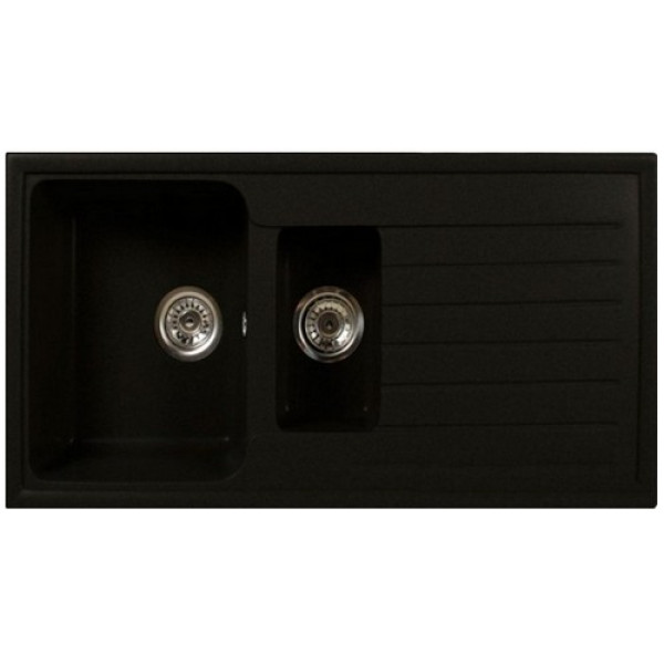 Кухонна мийка BRENOR NAPOLI 15 black metalic (08m)