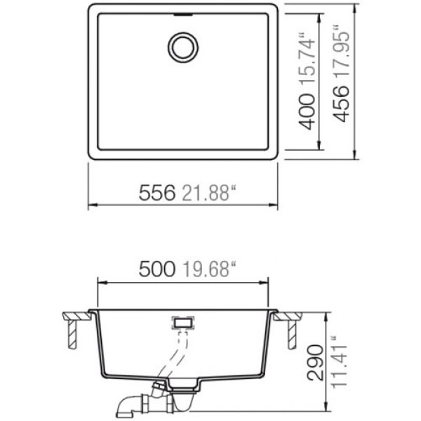 Кухонна мийка SCHOCK Brooklyn N-100L Croma