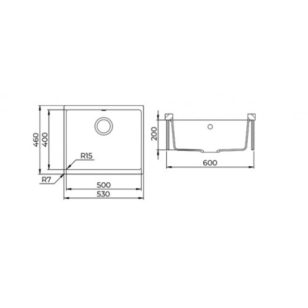 Кухонна мийка AQUASANITA Forma SQF103 Beige 110