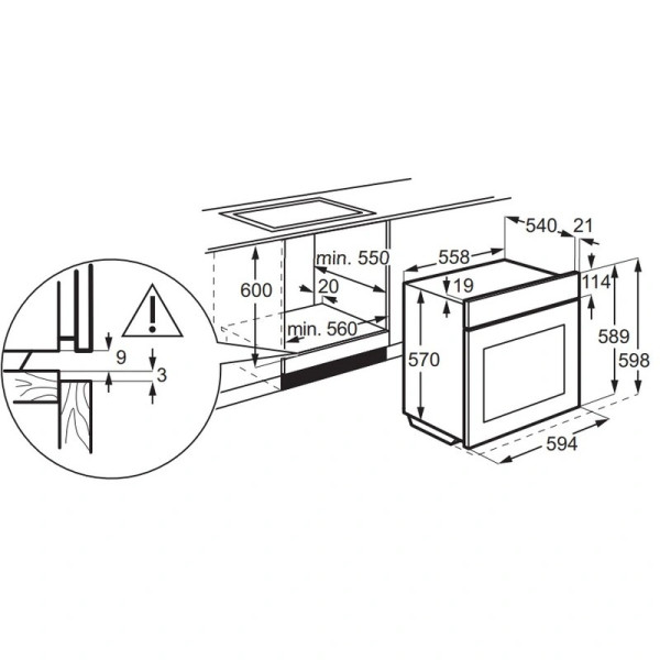 Духова шафа ELECTROLUX EOF6P76BX A