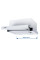 Витяжка VENTOLUX GARDA 45 WH (700) LED