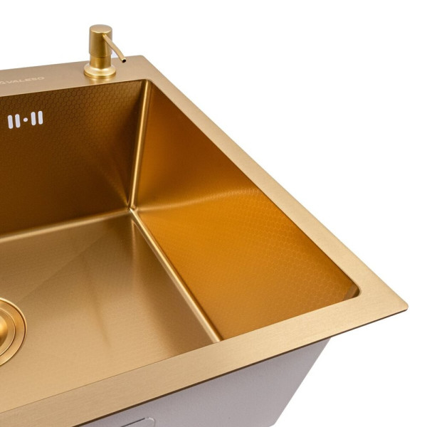 Кухонна мийка VALESO 60*50 PVD Gold DECOR