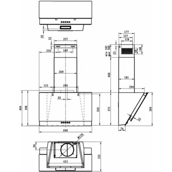 Витяжка GORENJE WHI 629 EB
