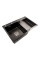 Кухонна мийка PLATINUM 78*50С L PVD Black Handmade (поглиблена полиця)