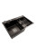 Кухонна мийка PLATINUM 78*50С L PVD Black Handmade (поглиблена полиця)