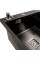 Кухонна мийка PLATINUM 78*50С L PVD Black Handmade (поглиблена полиця)