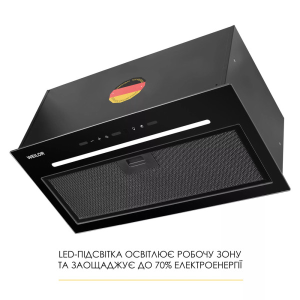 Витяжка WEILOR LUNA WBG 59 BLACK SILENCE