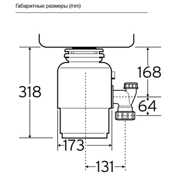 Подрібнювач харчових відходів INSINKERATOR MODEL S60