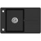 Кухонна мийка AQUASANITA BELLA SQB 101AW-601 Black metallic