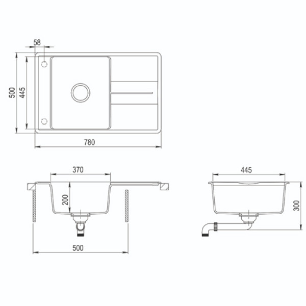 Кухонна мийка AQUASANITA BELLA SQB 101AW-710 Alba