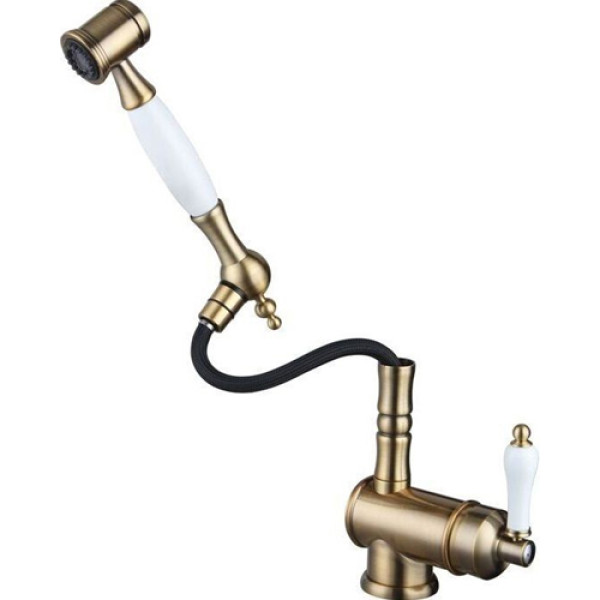 Кухонний змішувач FABIANO FKM 67P SS Brass Antique
