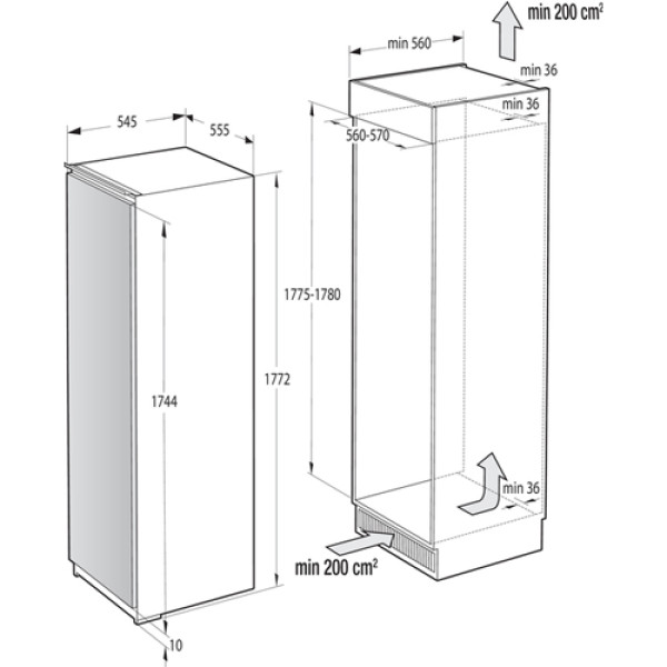 Морозильна камера GORENJE FNI518EA1