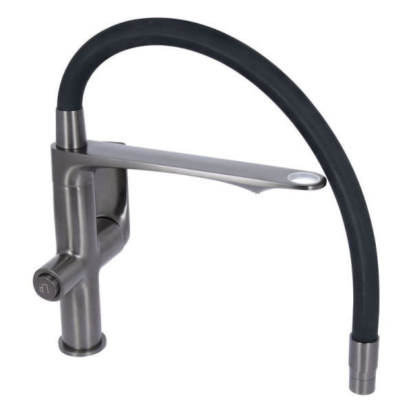 Кухонний змішувач Q-TAP Vlasta New QTVLA364GMB45649 Gunmetal Black PVD