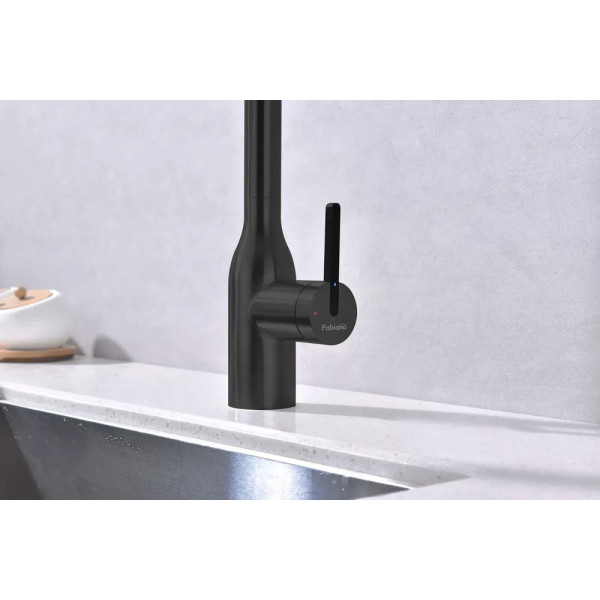 Кухонний змішувач FABIANO FKM 3129 Black Steel