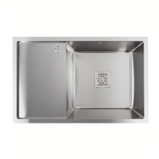 Кухонна мийка PLATINUM 78*50 R Handmade (один отвір, квадратнийсифон 3,0/1,0)