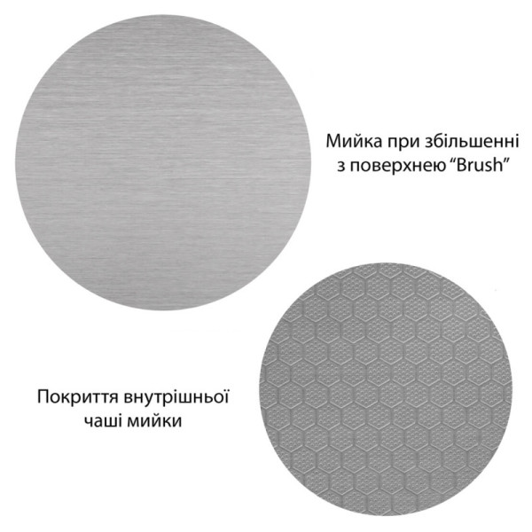 Кухонна мийка KRONER Derby Handmade KRP Brush 6050HM