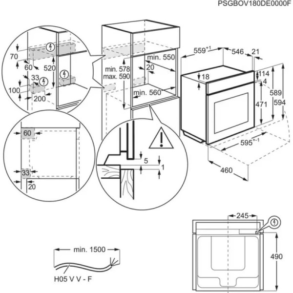 Духова шафа AEG NBA5P531AB