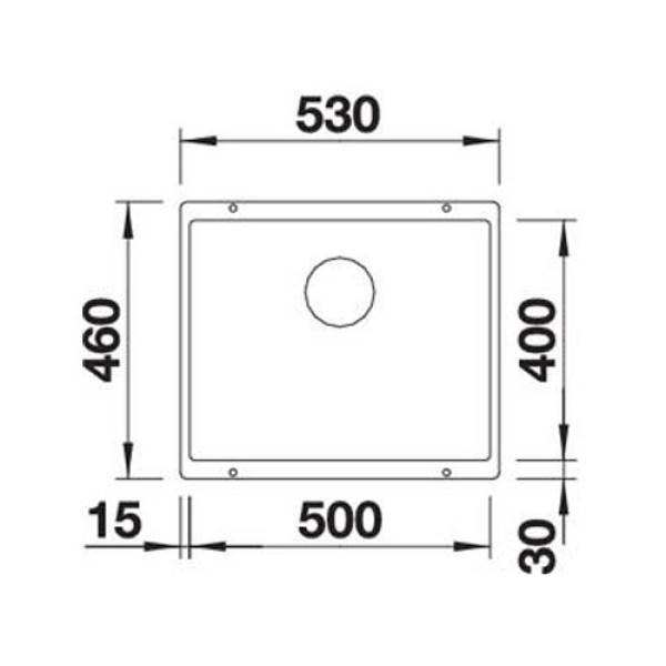 Кухонна мийка BLANCO SUBLINE 500-U чорний 525995