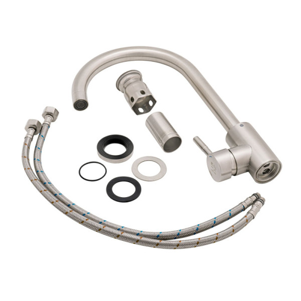 Кухонний змішувач LIDZ Aria 015F (k35) LDARI015FNKS21689 Nickel